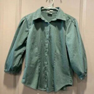 Elegant Green Women's Crop Top